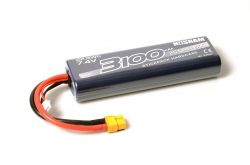 NOSRAM 3100mAh - 7.4V - 50C LiPo Car Stickpack Hardcase - XT60 konektor N999301XT60