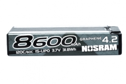 NOSRAM 1/12 Hyper LCG Modified Graphene-4.2 LiPo – 1S 3.7V 8600mAh Hardcase (120C/60C)