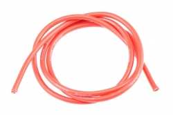 12AWG/3,3qmm silikón kábel (červený/1m) RP-0677