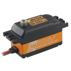 SB-2263MG+ BRUSHLESS Digitálne servo - LOW PROFILE (10kg-0,076s/60°) SAVOX-SB2263MG