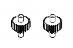 Turbo Racing Prevodové koleso riadenia C75 2ks TB-760204