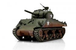 TORRO tank PRE 1/16 RC M4A3 Sherman 75mm zelená kamufláž - BB Airsoft TOR11216-GN