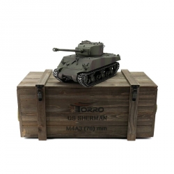 1:16 RC tank M4A3 Sherman s IR bojovým systémem (maskovací kamufláž)