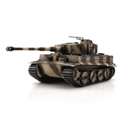 TORRO tank PRO 1/16 RC Tiger Aj neskorá verzia púštna verzia kamufláž - BB - dym z hlavne TOR11702-DE