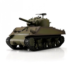 TORRO tank 1/16 RC M4A3 Sherman zelená kamufláž - BB Airsoft+IR (kovové pásy) TOR14307-GN