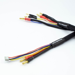 Nabíjecí kabel G4/G5, 2× 2S, 4mm, 3pin XH, délka 60 cm (černý)